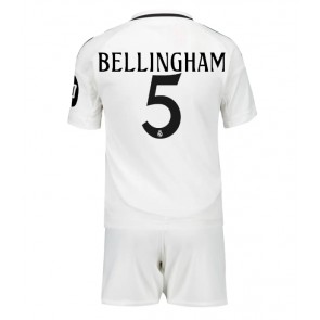 Real Madrid Jude Bellingham #5 Hjemmebanesæt Børn 2024-25 Kort ærmer (+ korte bukser)